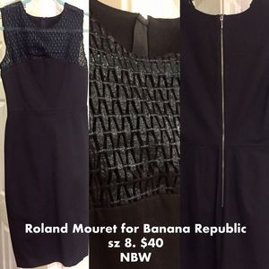 Banana Republic black cocktail dress.